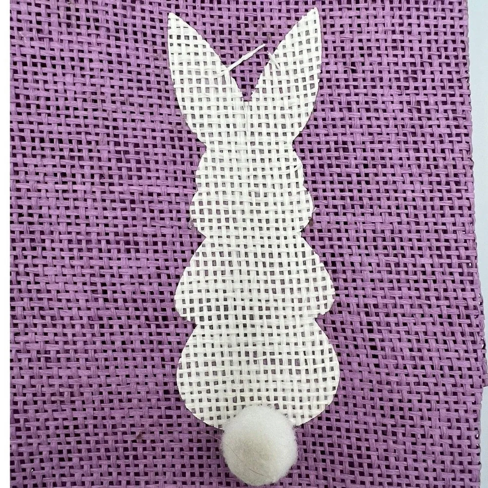 World Market Woven Gift Bags Kids OS‎ Purple Brand New Easter Bunny Burlap 2pc